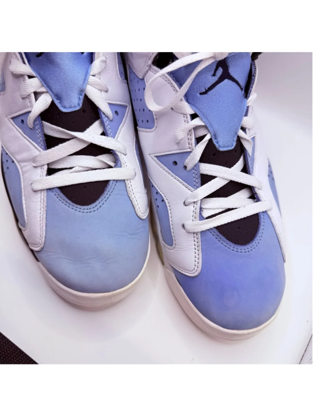 Nike Air Jordan Retro 6 UNC White UNC Home Sneakers Men's Size 11.5